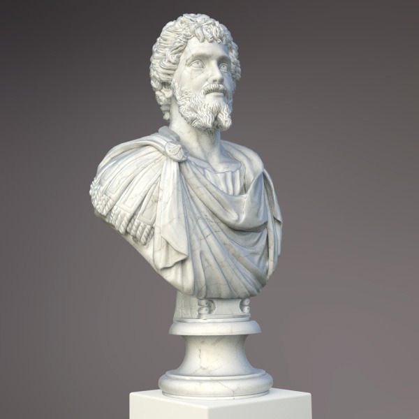 Bust of Septimius Severus Emperor 3D model_6