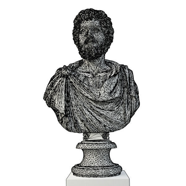 Bust of Septimius Severus Emperor 3D model_13