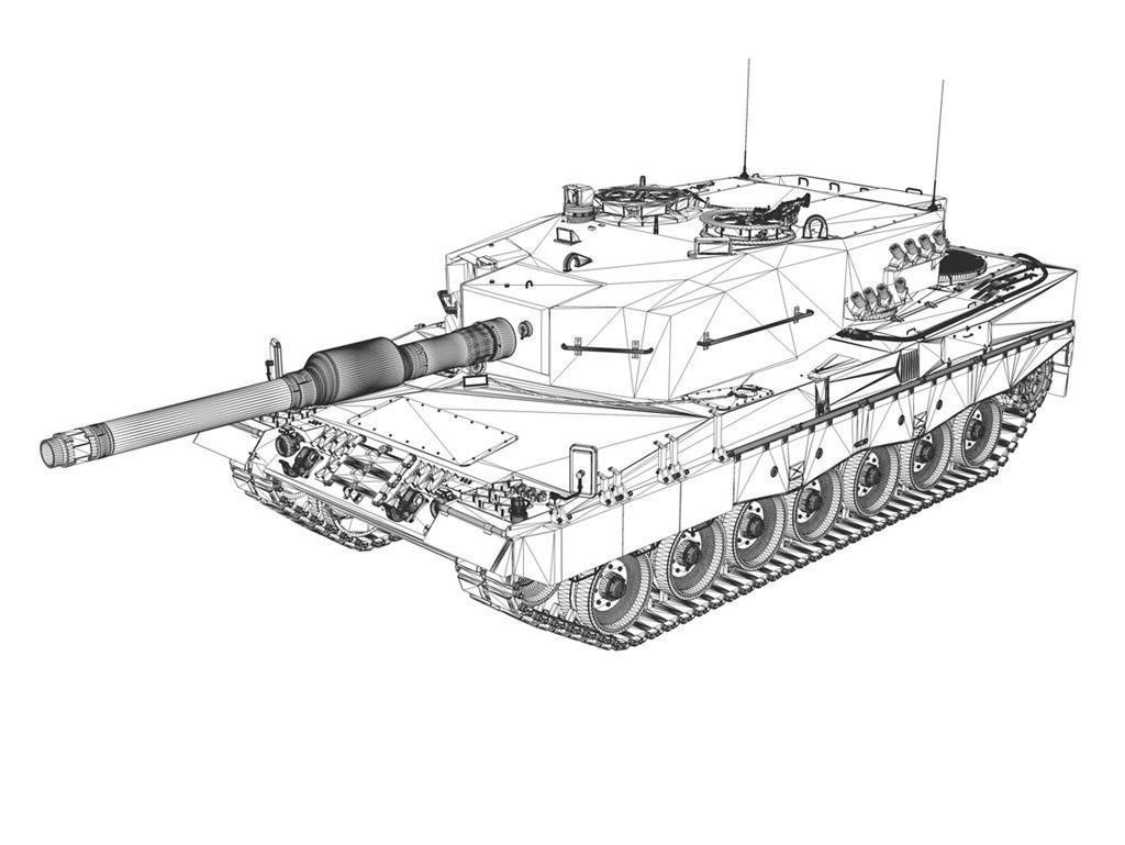Leopard 2A4 MBT - Germany 3D model_15