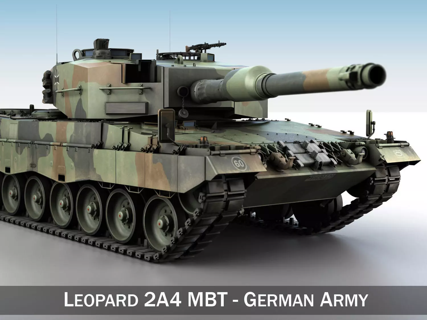 Leopard 2A4 MBT - Germany 3D model_0
