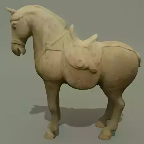 Horse Statuette J 3D model