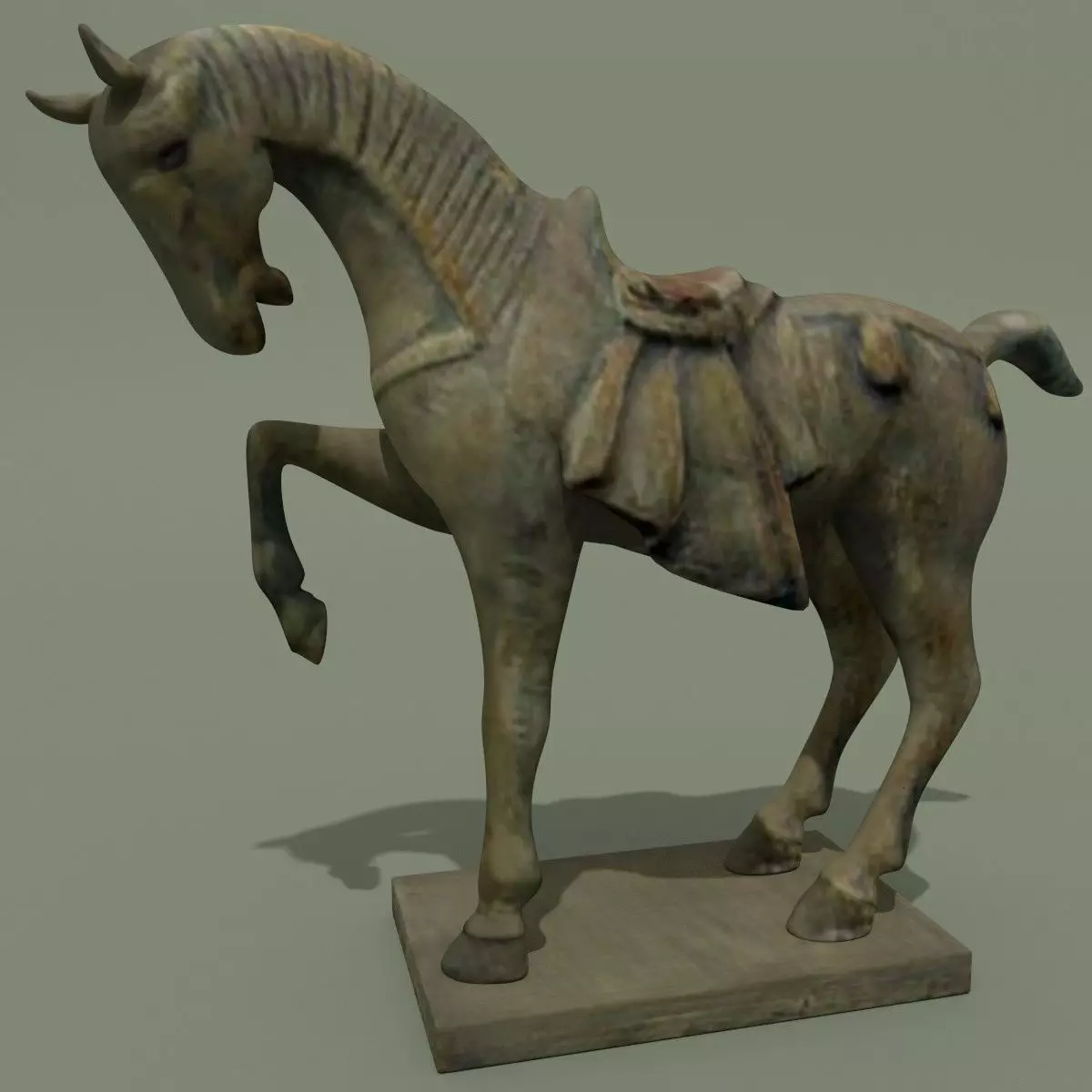 Horse Statuette H 3D model_0
