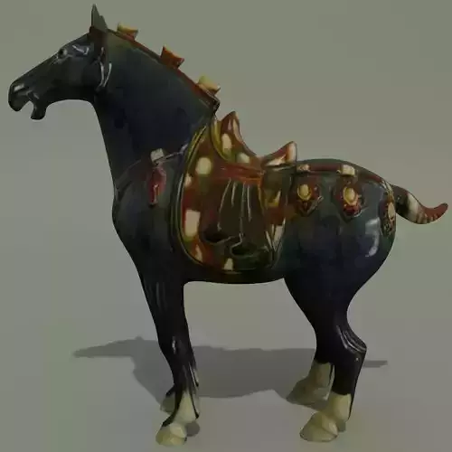 Horse Statuette E 3D model