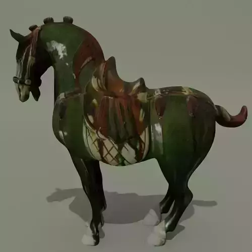 Horse Statuette D 3D model