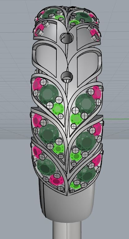 The Hummingbird Ring 3D print model_9