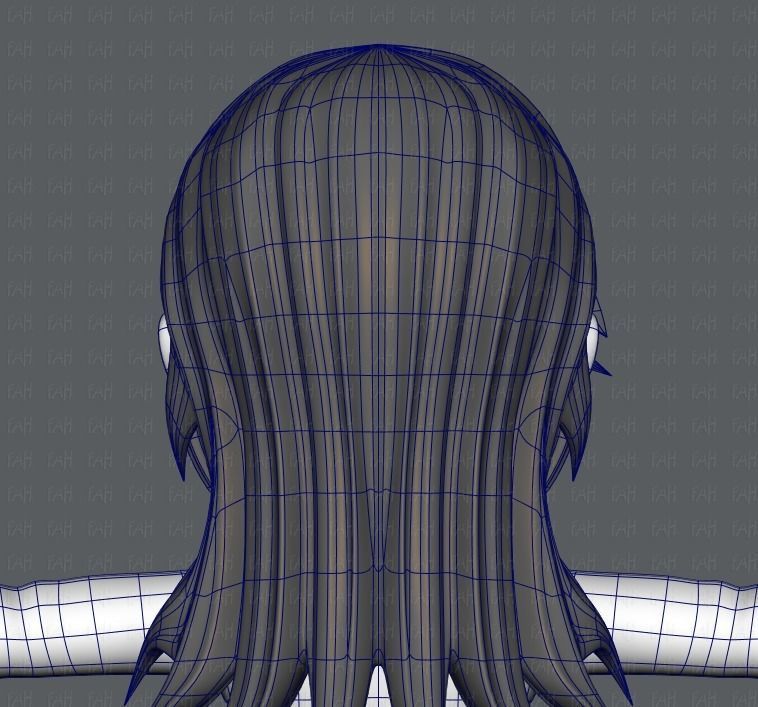 Girl 3D model V02 3D model_30