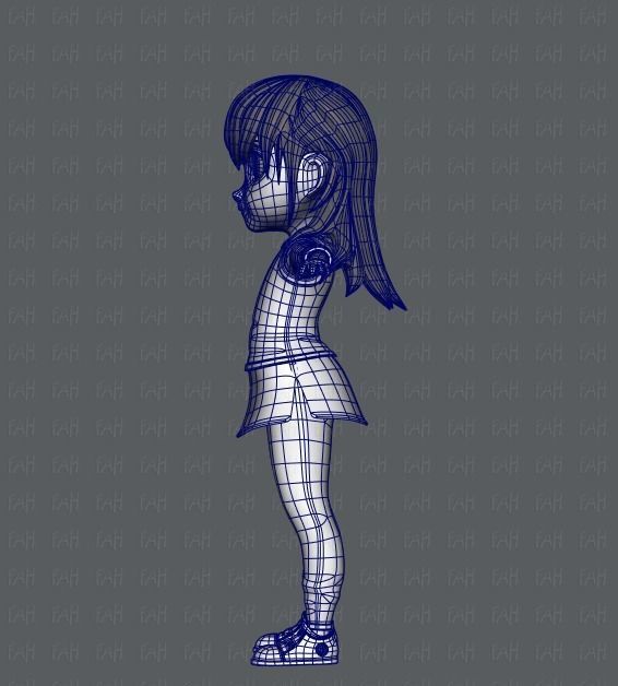 Girl 3D model V02 3D model_15
