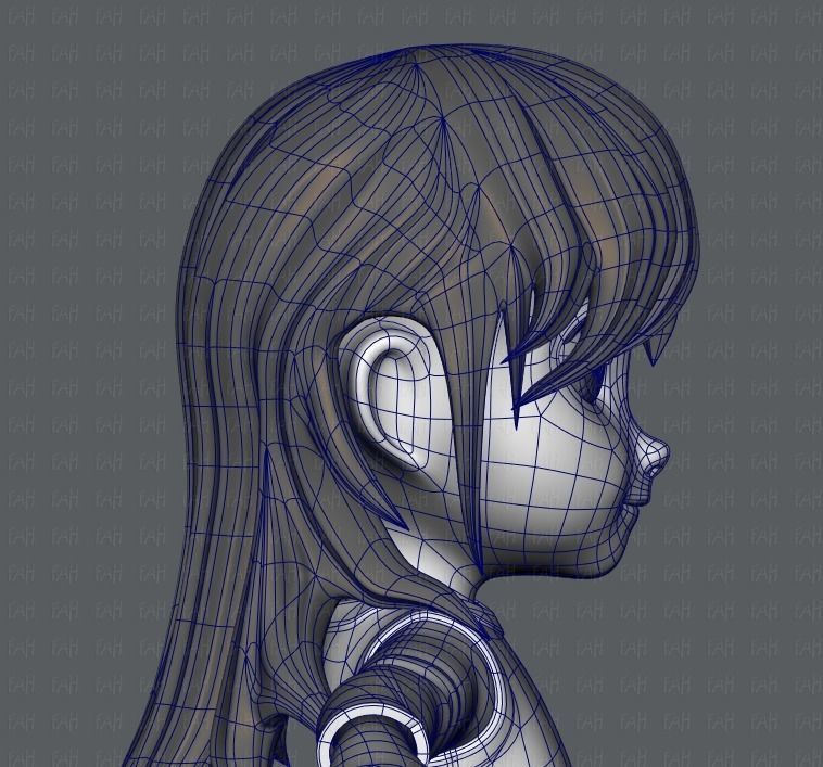 Girl 3D model V02 3D model_28