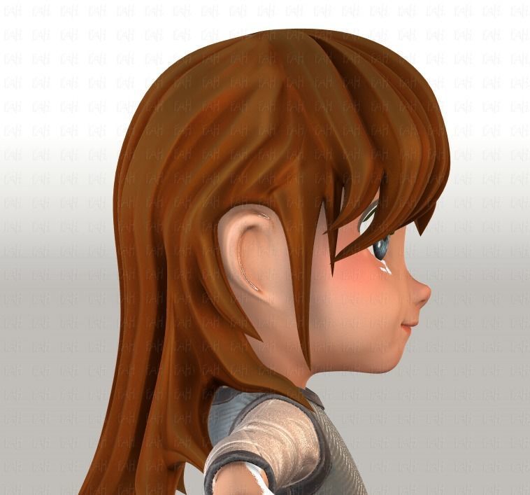 Girl 3D model V02 3D model_20