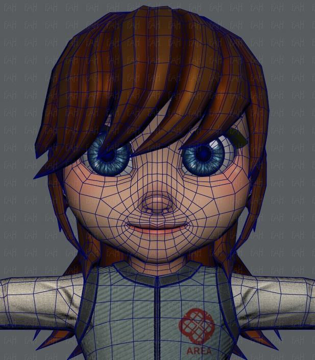 Girl 3D model V02 3D model_38