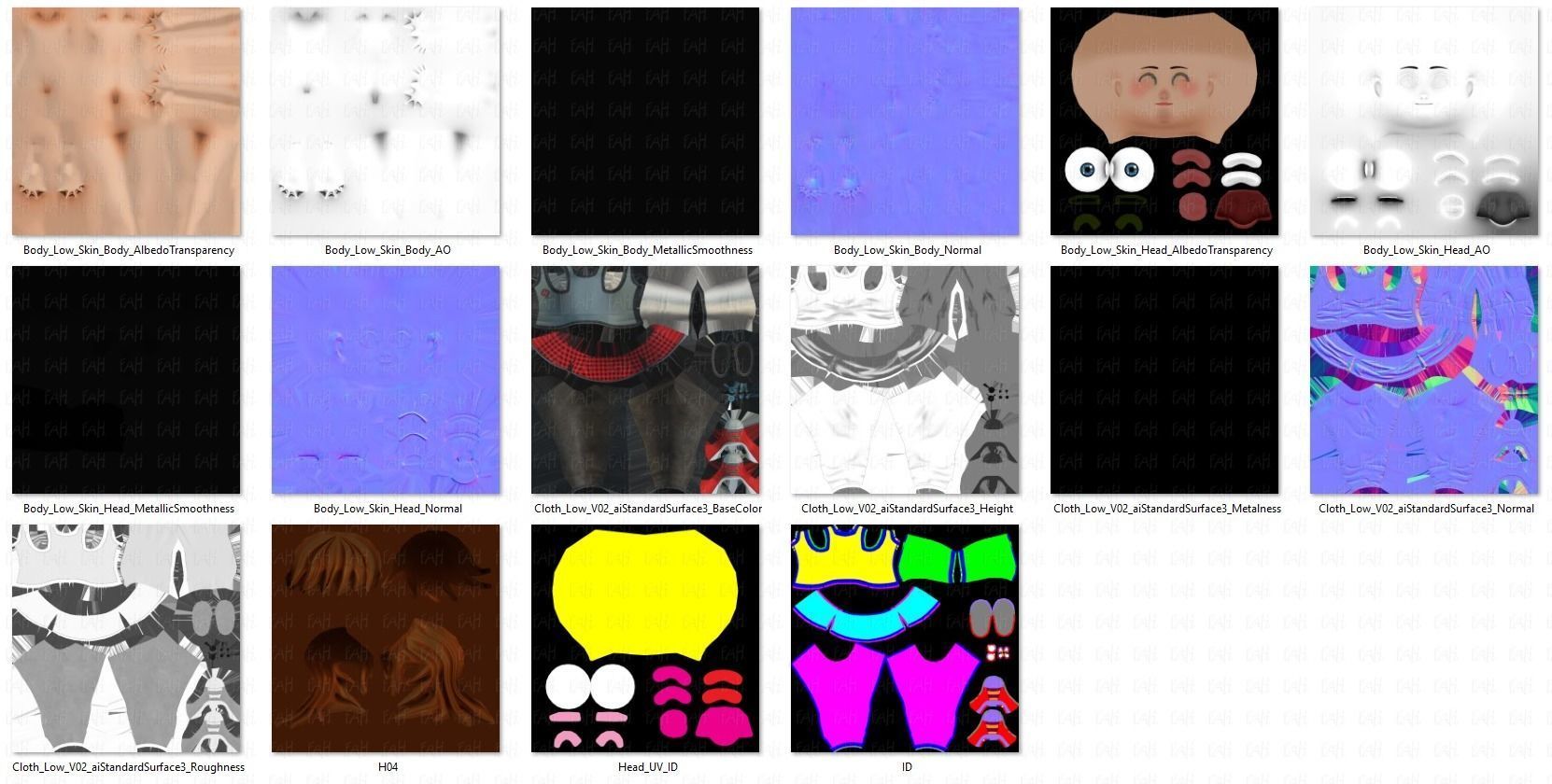 Girl 3D model V02 3D model_37