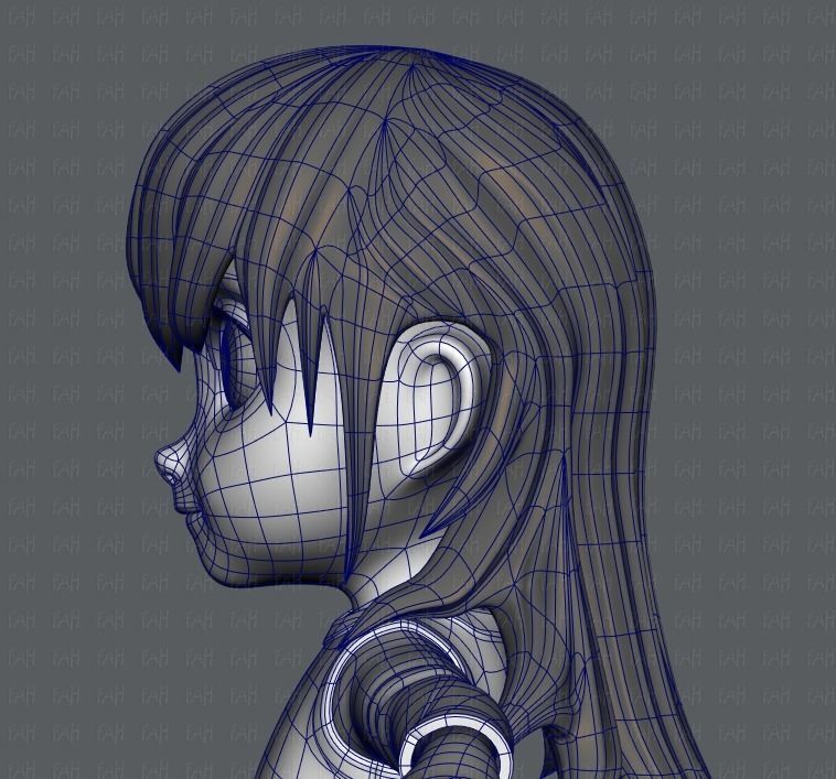 Girl 3D model V02 3D model_32