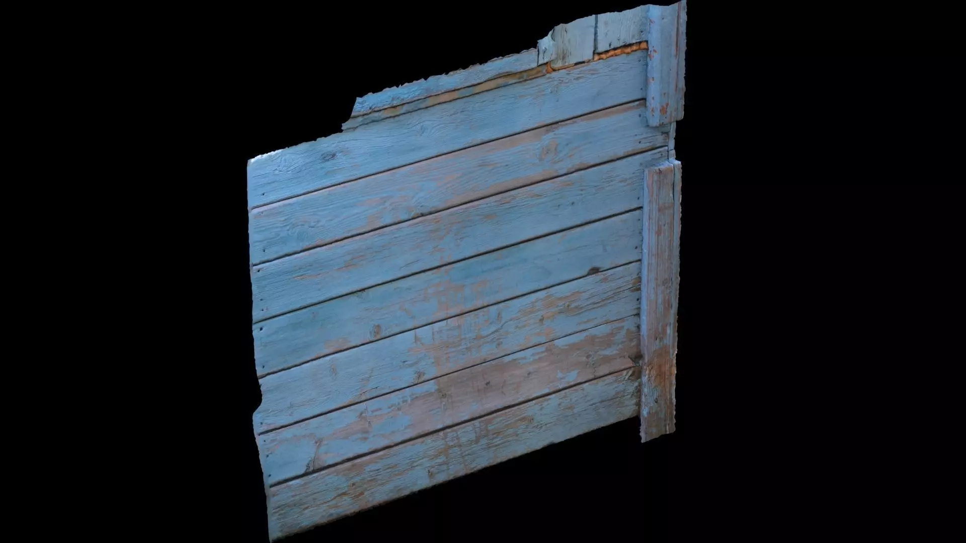 wood wall 3D model_0