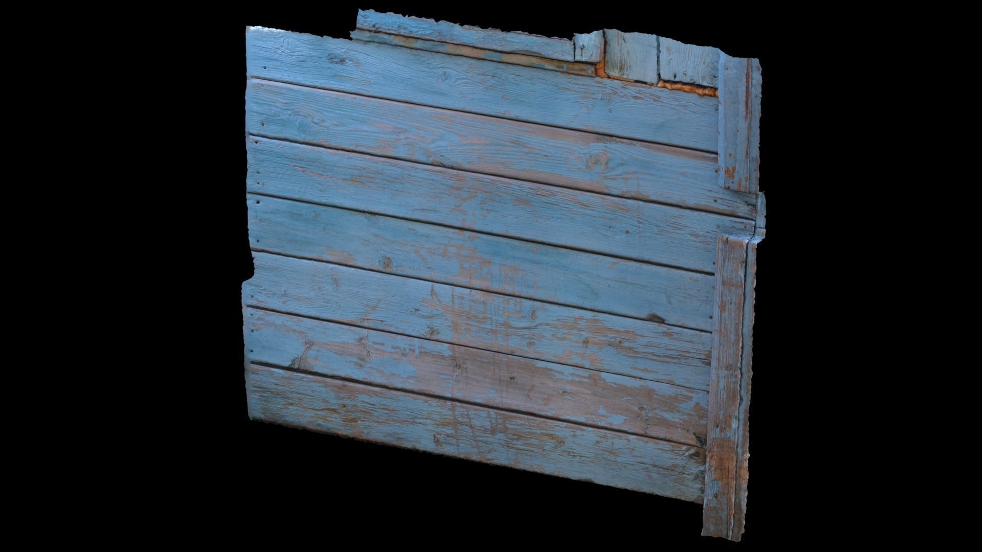 wood wall 3D model_1