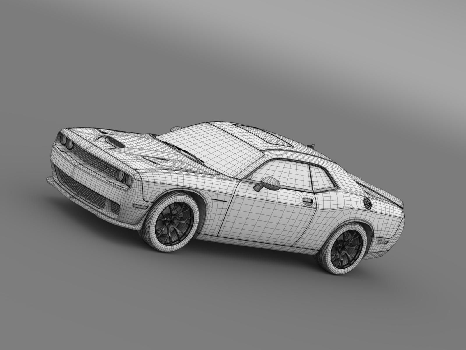 Dodge Challenger SRT Hellcat Supercharged 2015 3D model_14