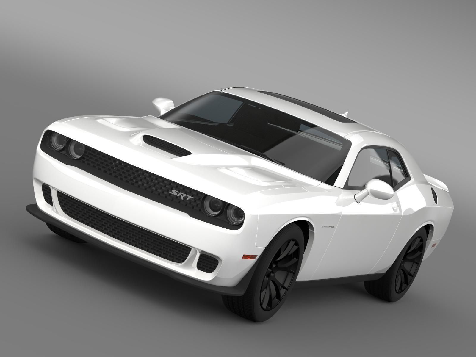 Dodge Challenger SRT Hellcat Supercharged 2015 3D model_5