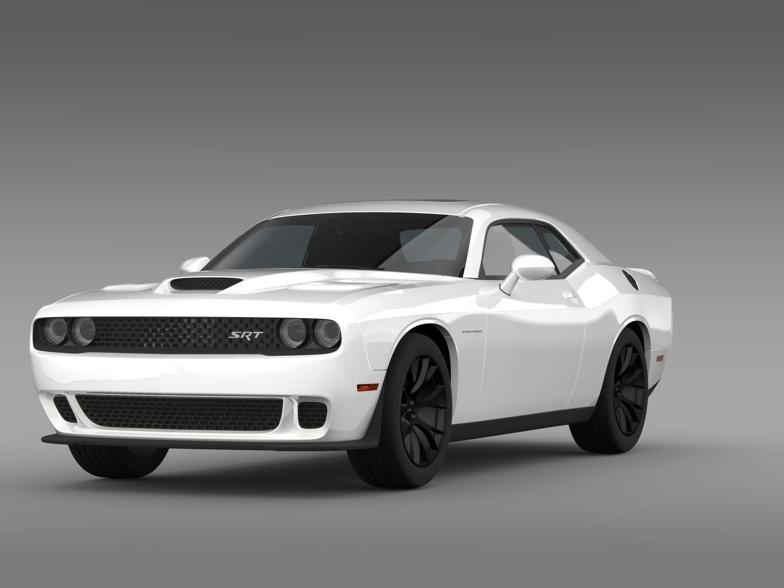 Dodge Challenger SRT Hellcat Supercharged 2015 3D model_2