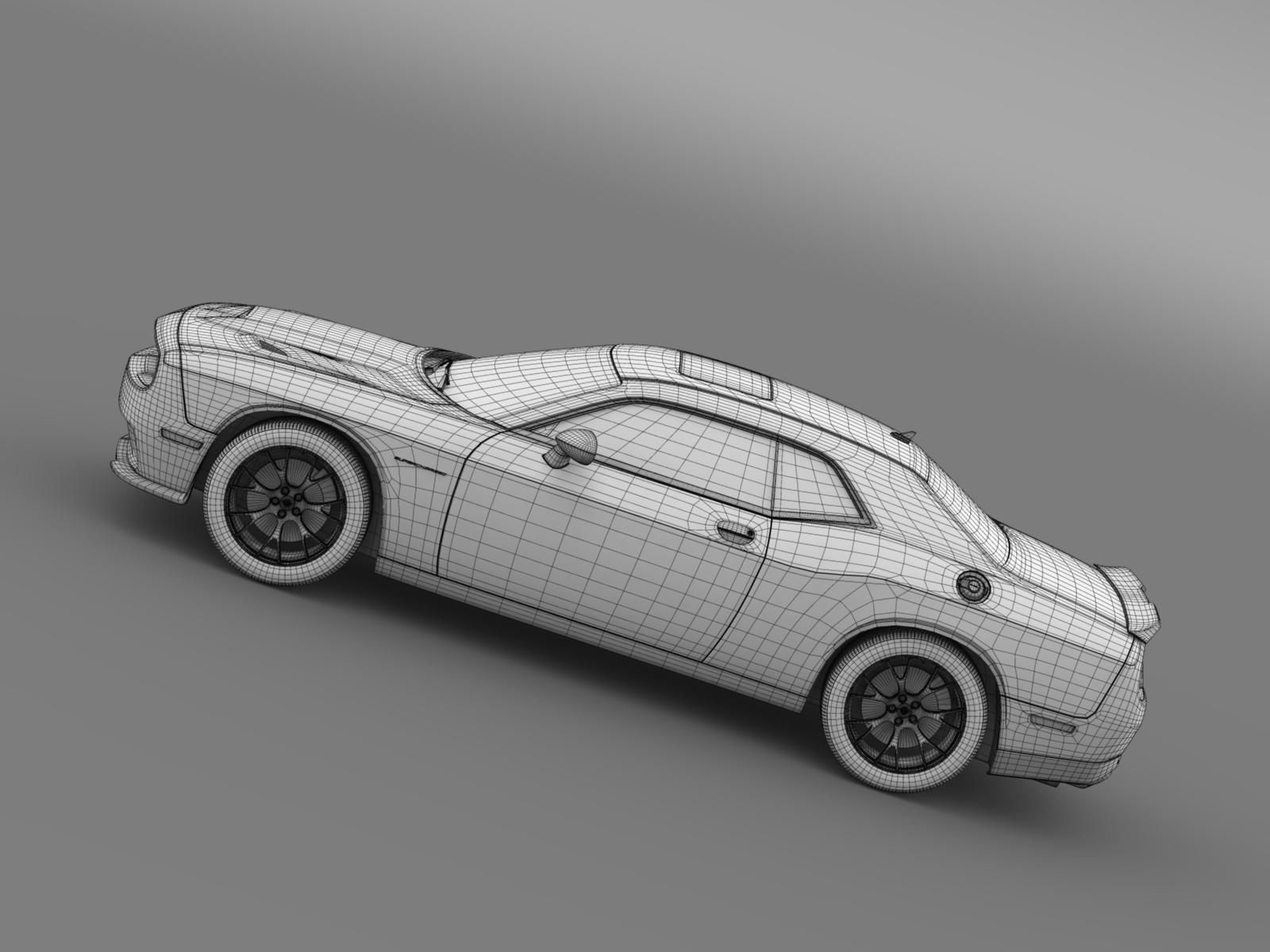 Dodge Challenger SRT Hellcat Supercharged 2015 3D model_15