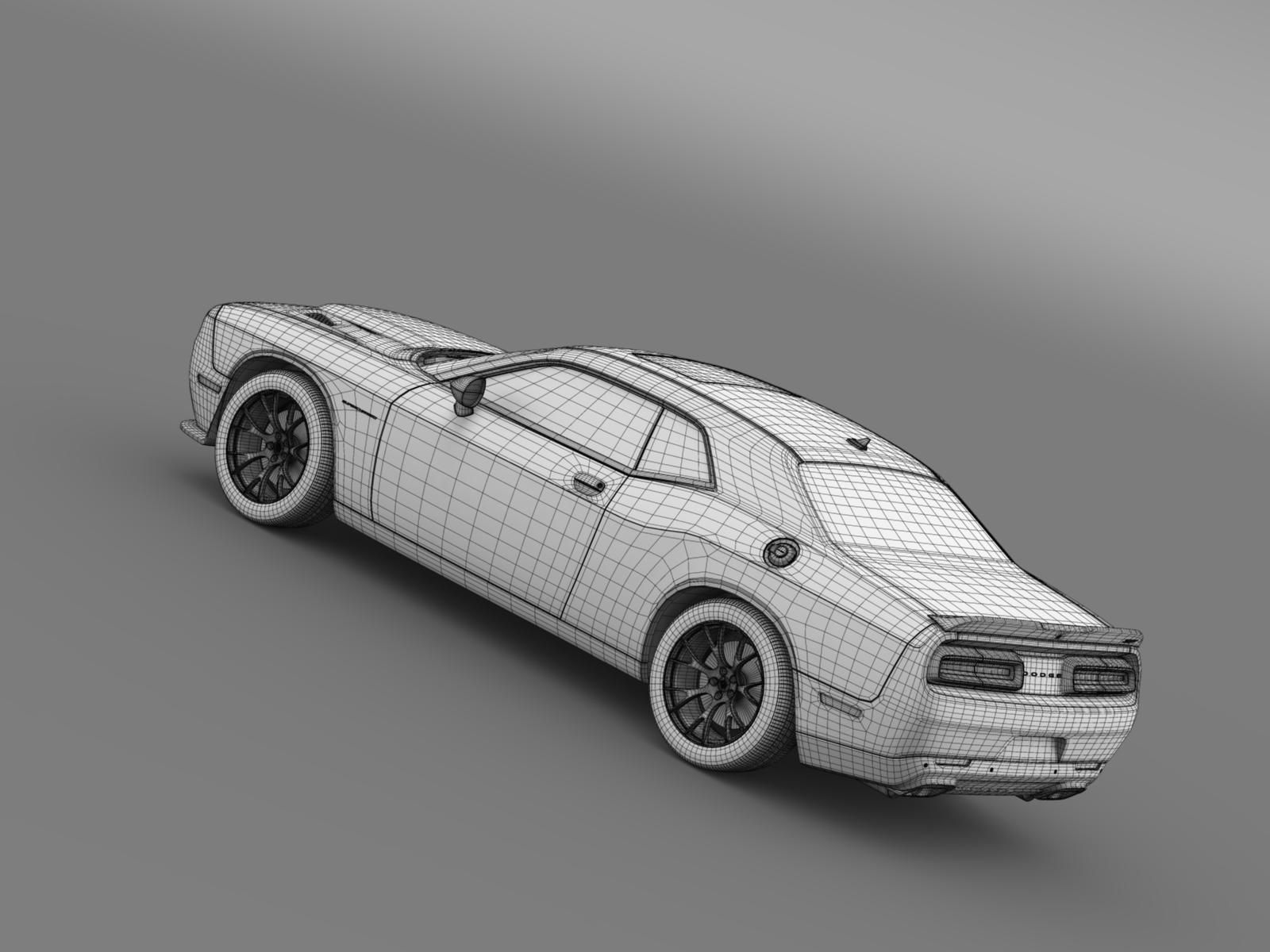 Dodge Challenger SRT Hellcat Supercharged 2015 3D model_16