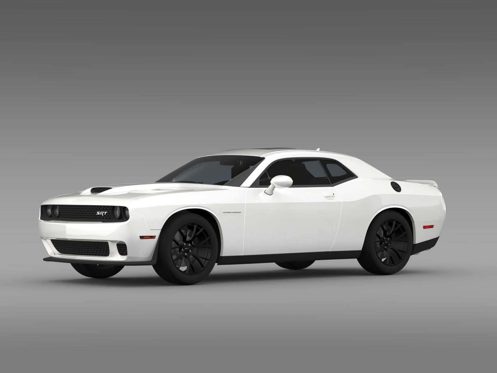 Dodge Challenger SRT Hellcat Supercharged 2015 3D model_4