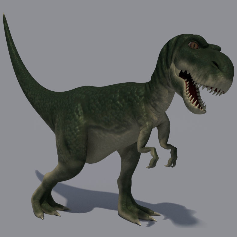 Rigged Dinosaurs Collection 3D model_28