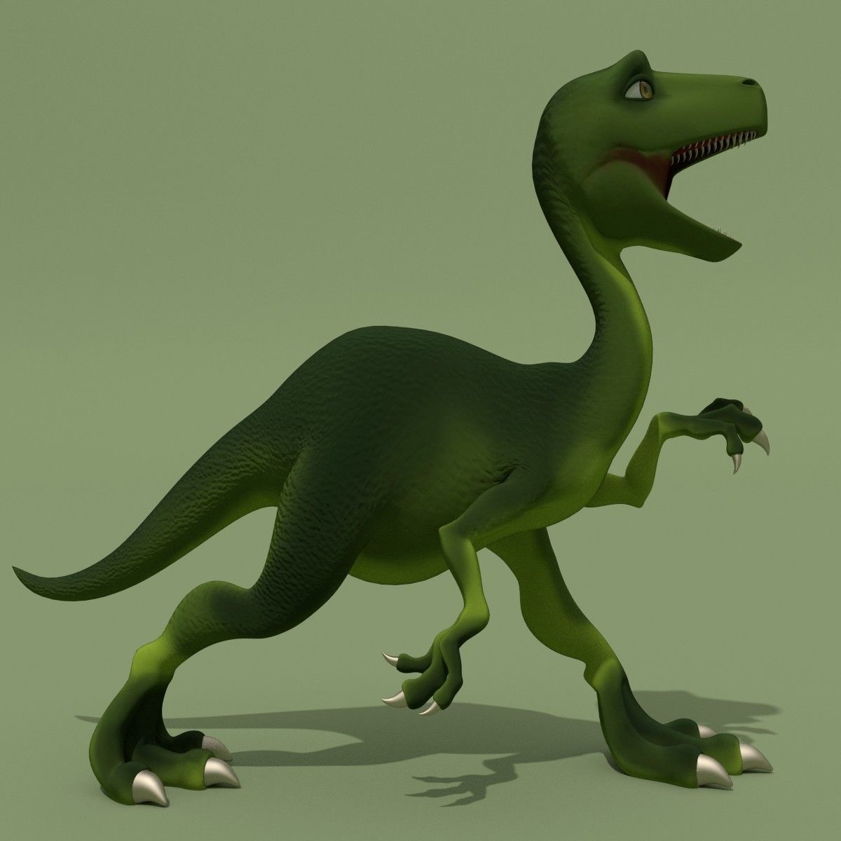 Rigged Dinosaurs Collection 3D model_3