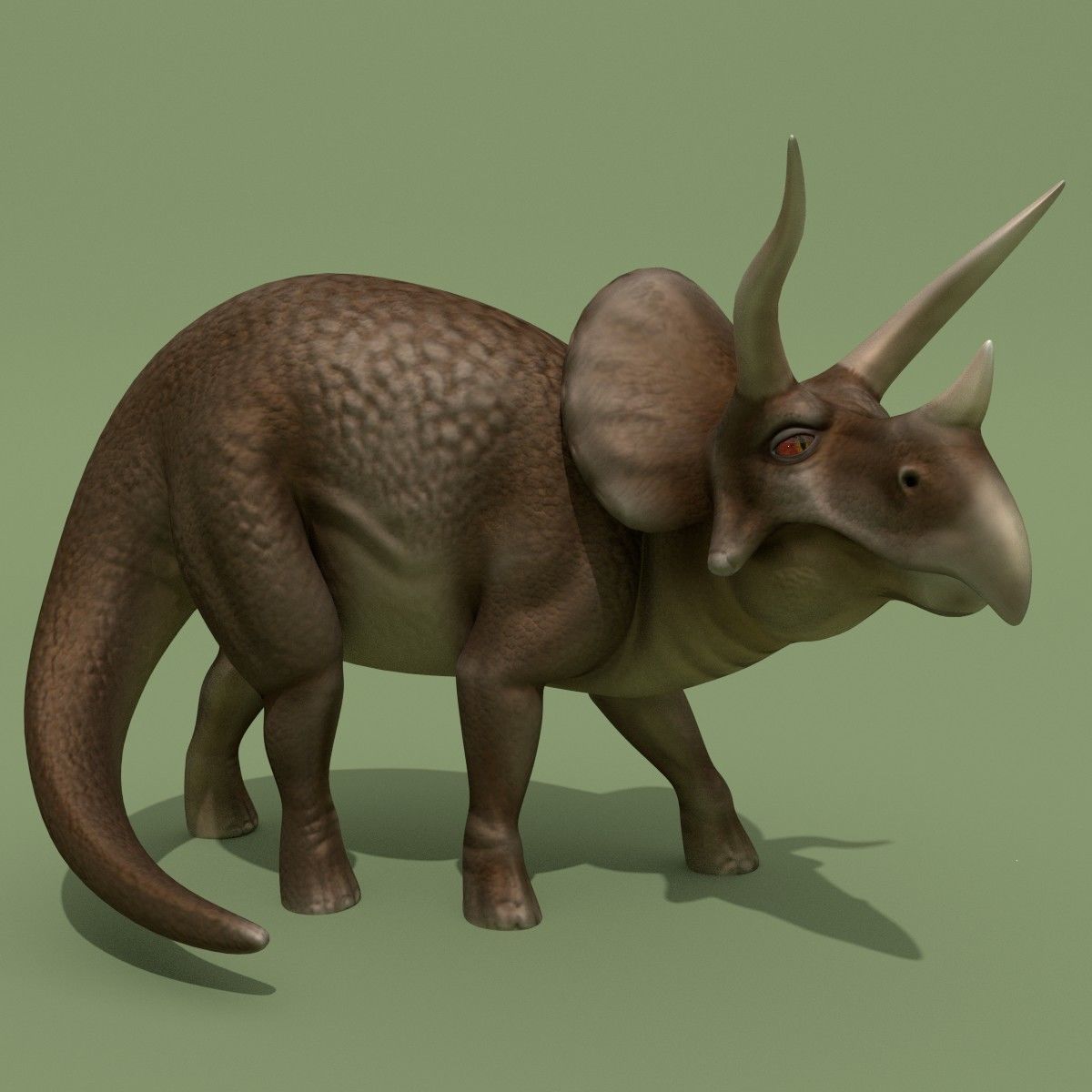 Rigged Dinosaurs Collection 3D model_19