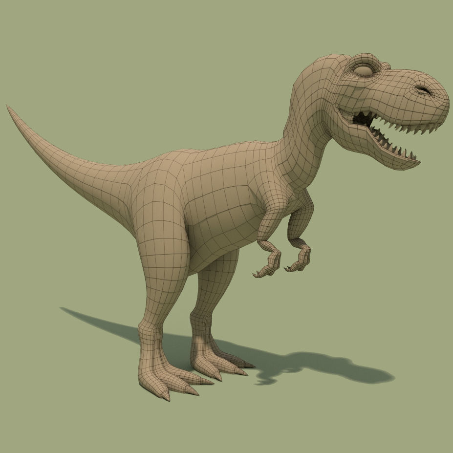 Rigged Dinosaurs Collection 3D model_34