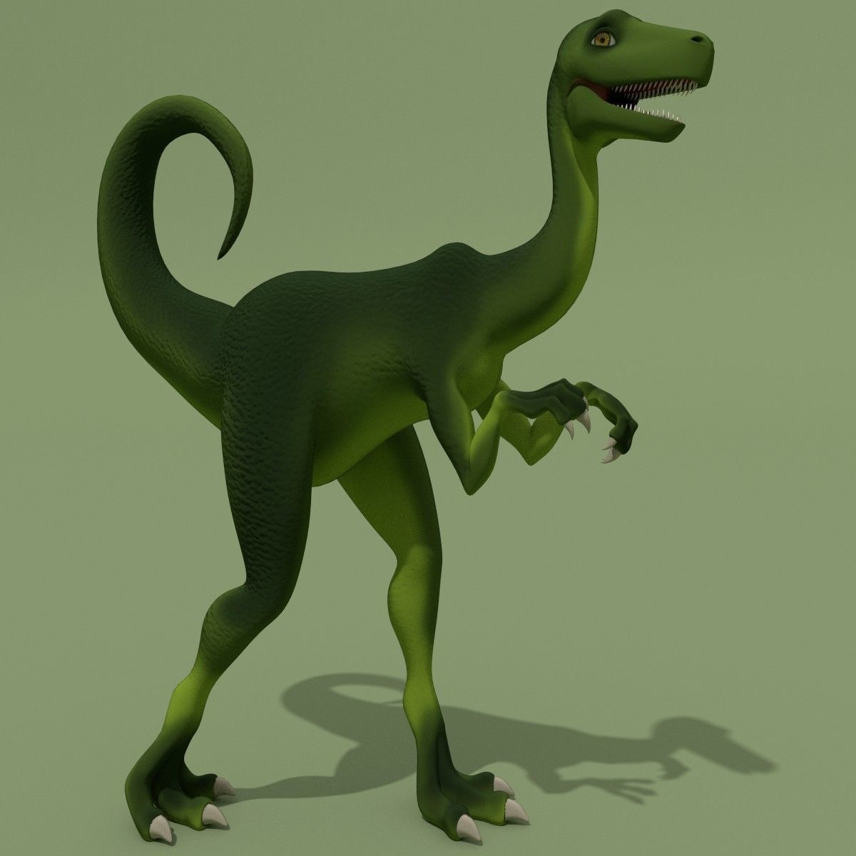 Rigged Dinosaurs Collection 3D model_9