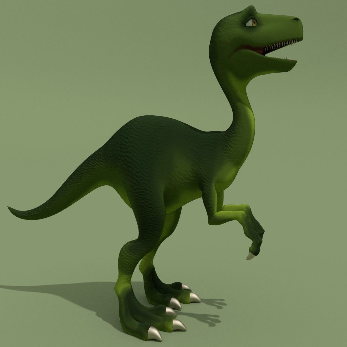 Rigged Dinosaurs Collection 3D model_2