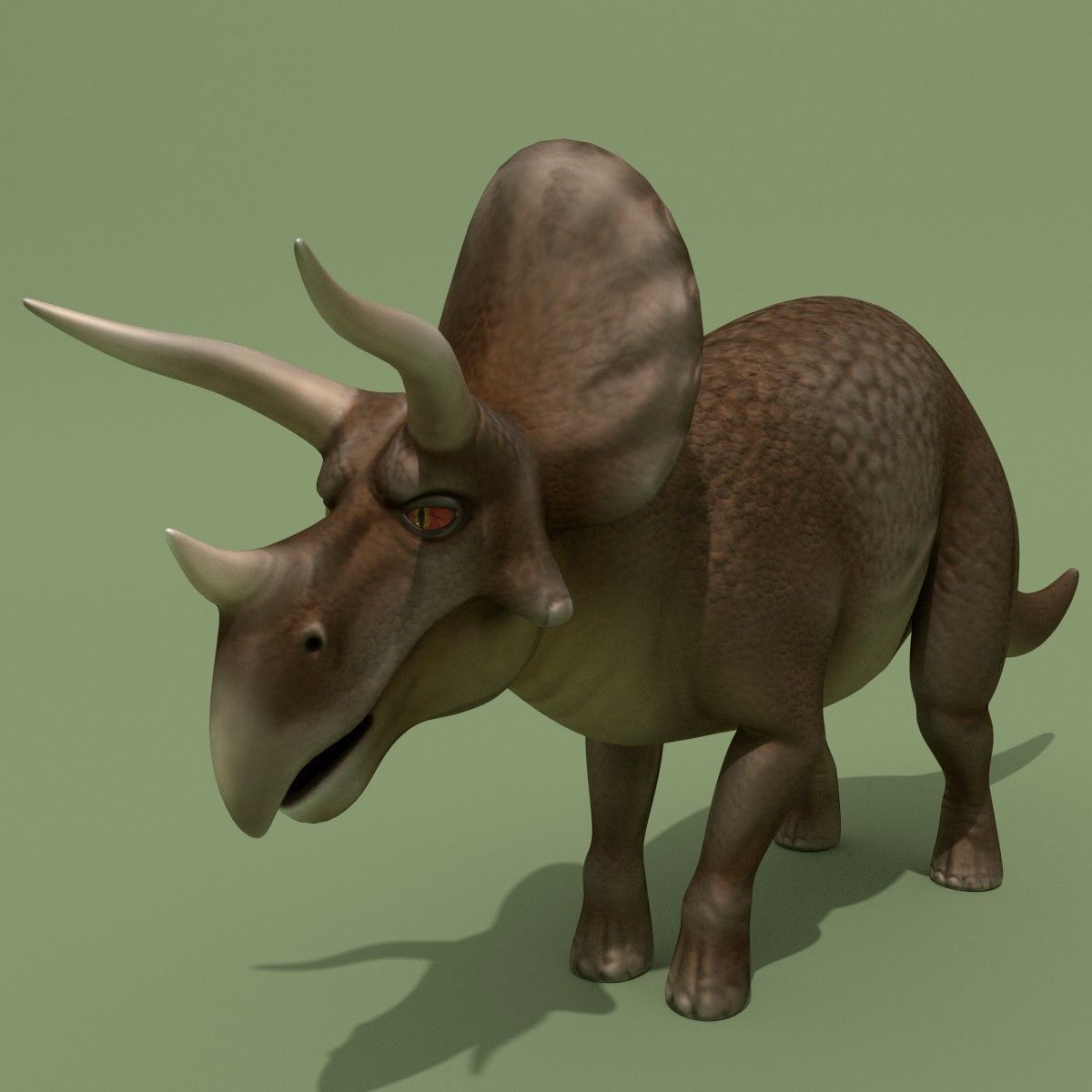 Rigged Dinosaurs Collection 3D model_18