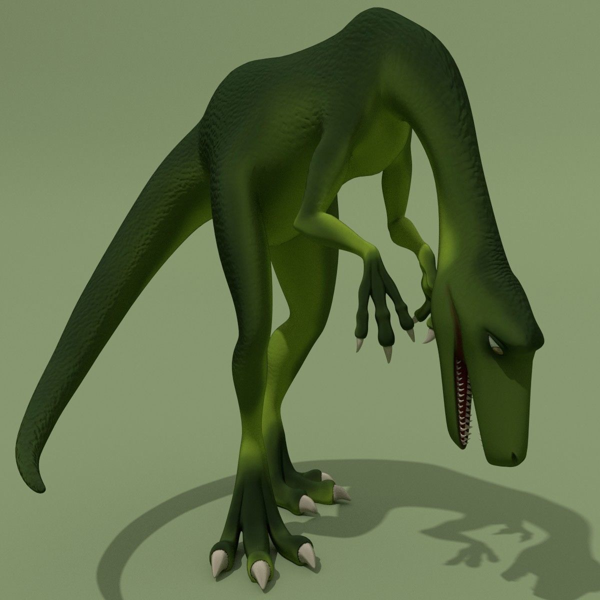 Rigged Dinosaurs Collection 3D model_13