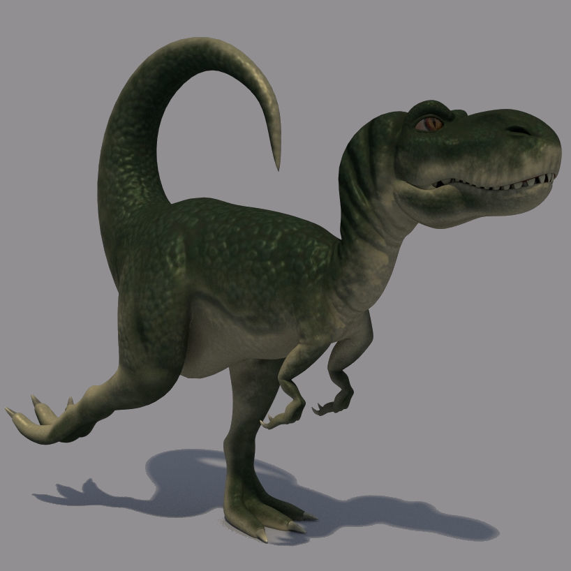 Rigged Dinosaurs Collection 3D model_30