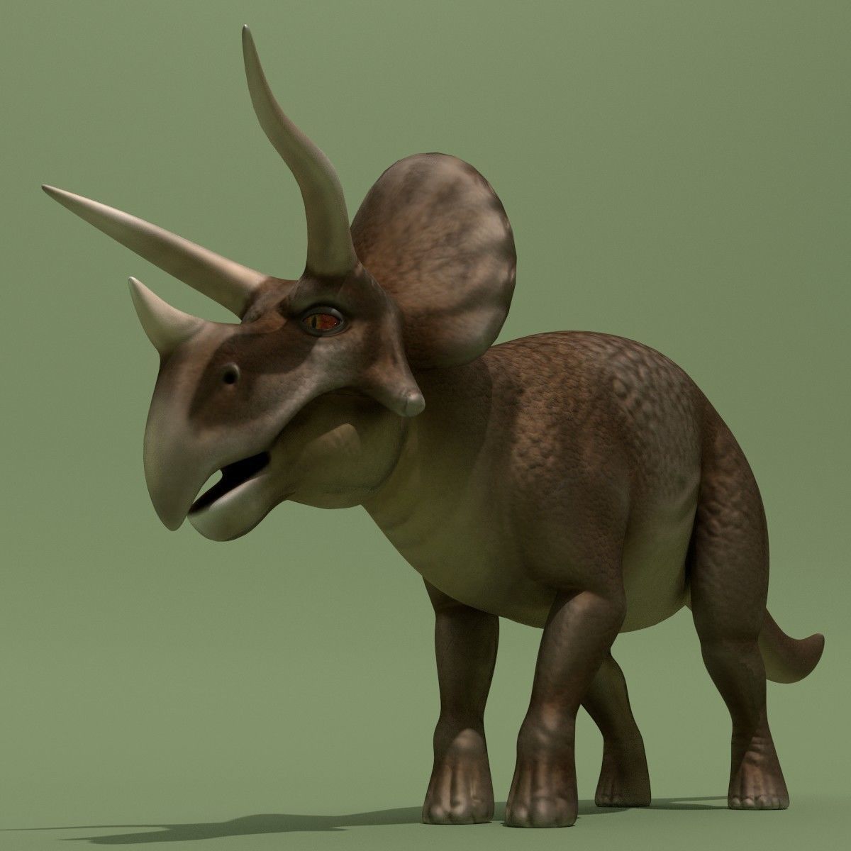 Rigged Dinosaurs Collection 3D model_16