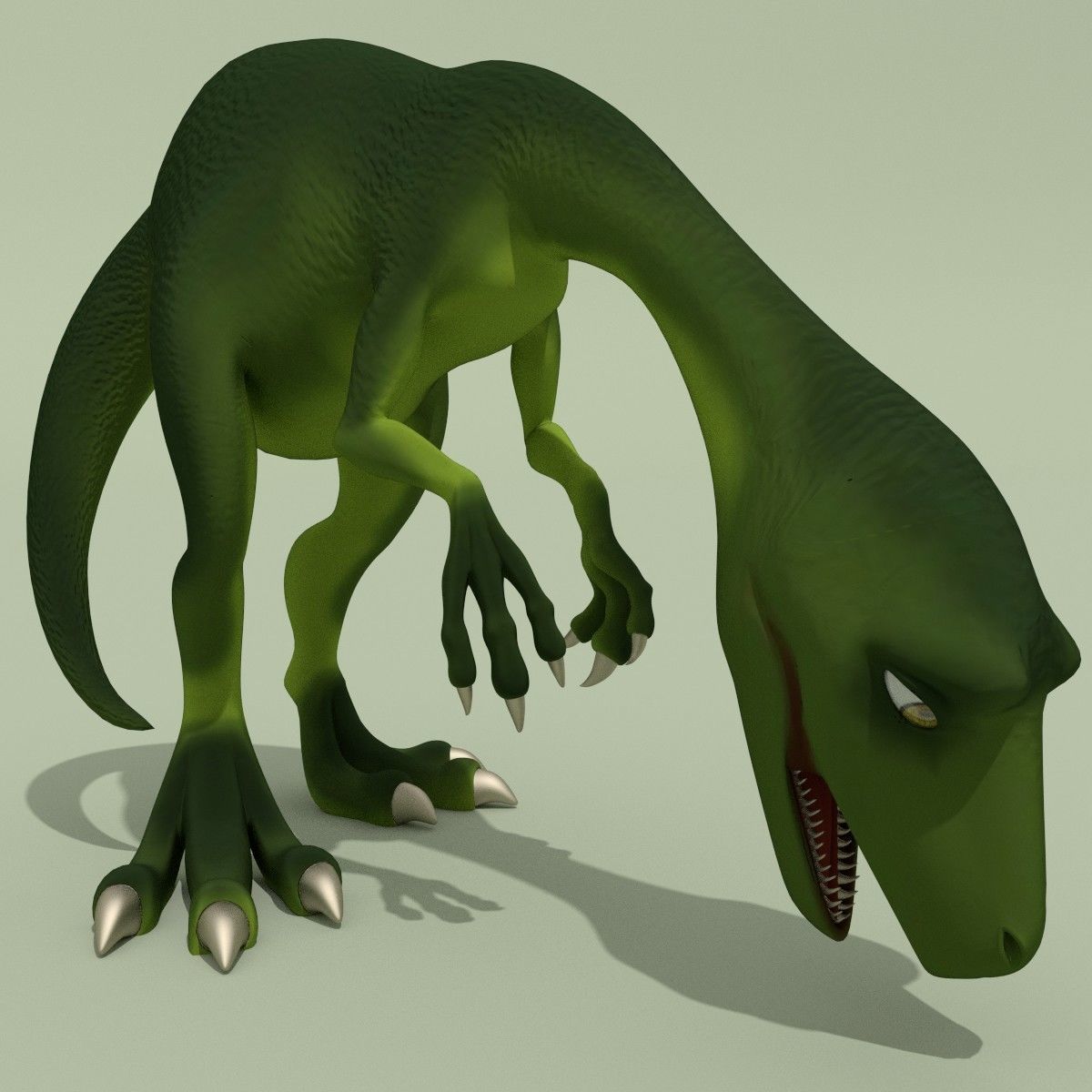 Rigged Dinosaurs Collection 3D model_4