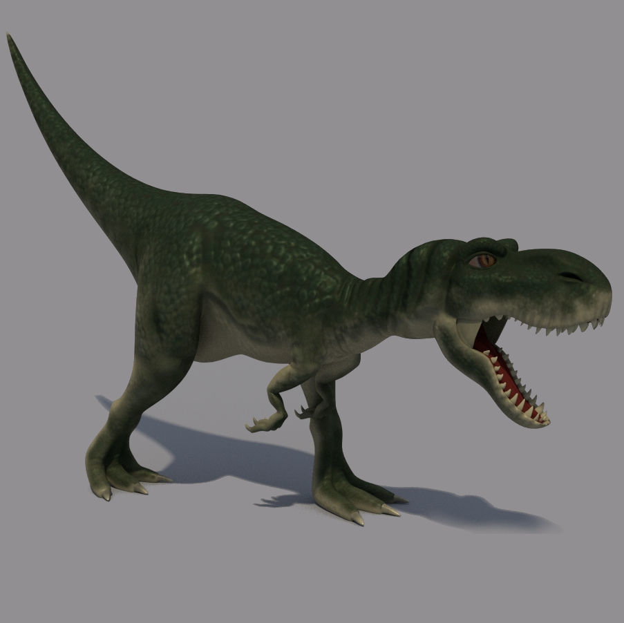 Rigged Dinosaurs Collection 3D model_31