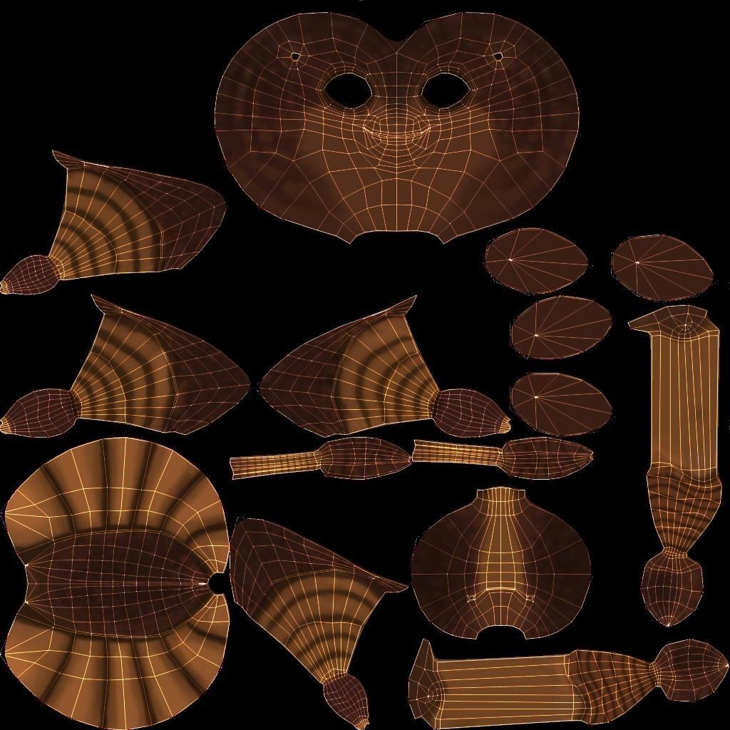 Rigged Cartoon Ant Brown 3D model_10