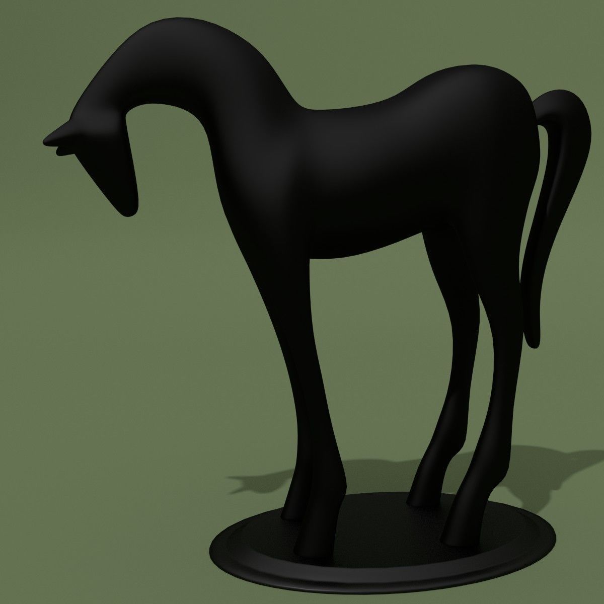 MISC Horse Statuettes Collection 3D model_15