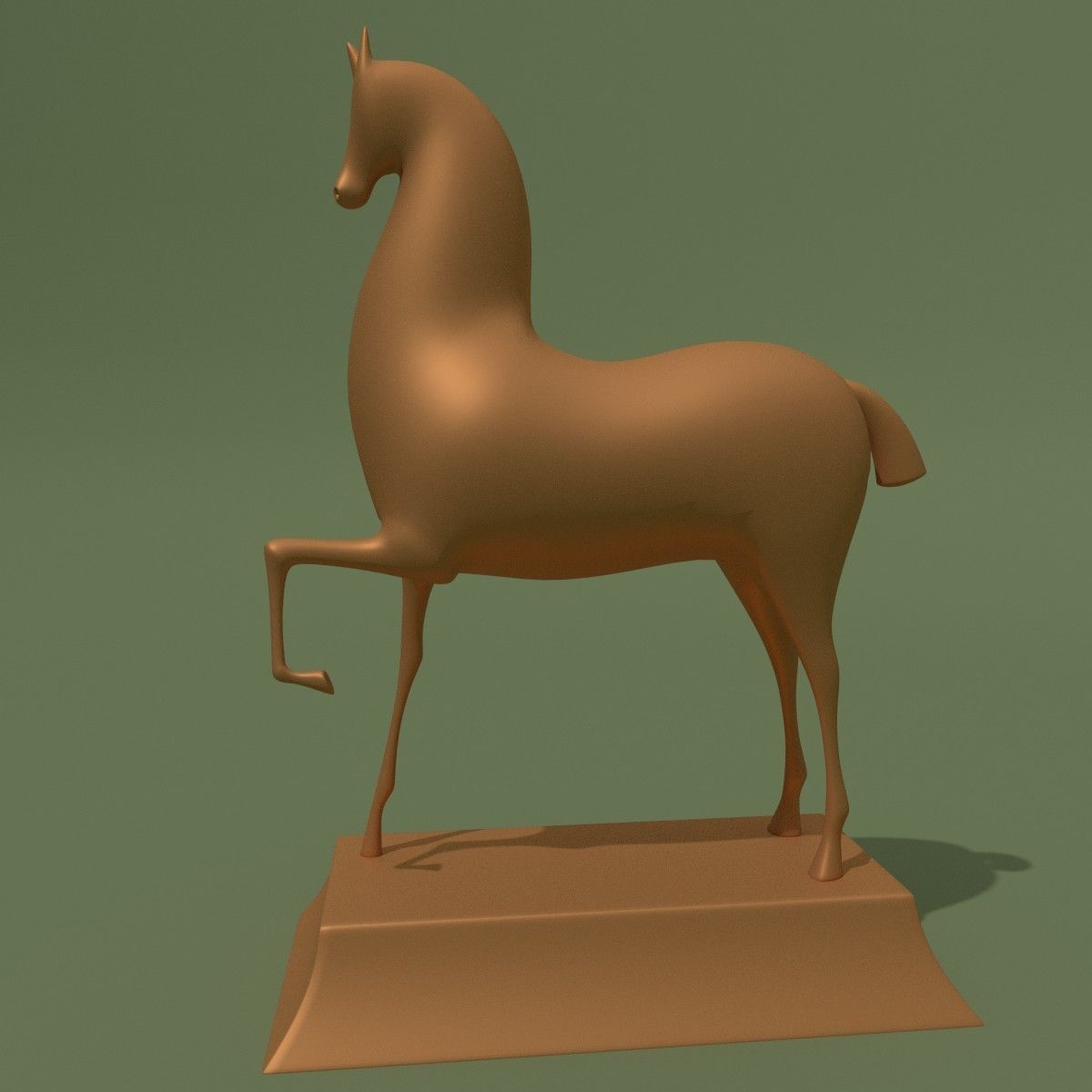 MISC Horse Statuettes Collection 3D model_1