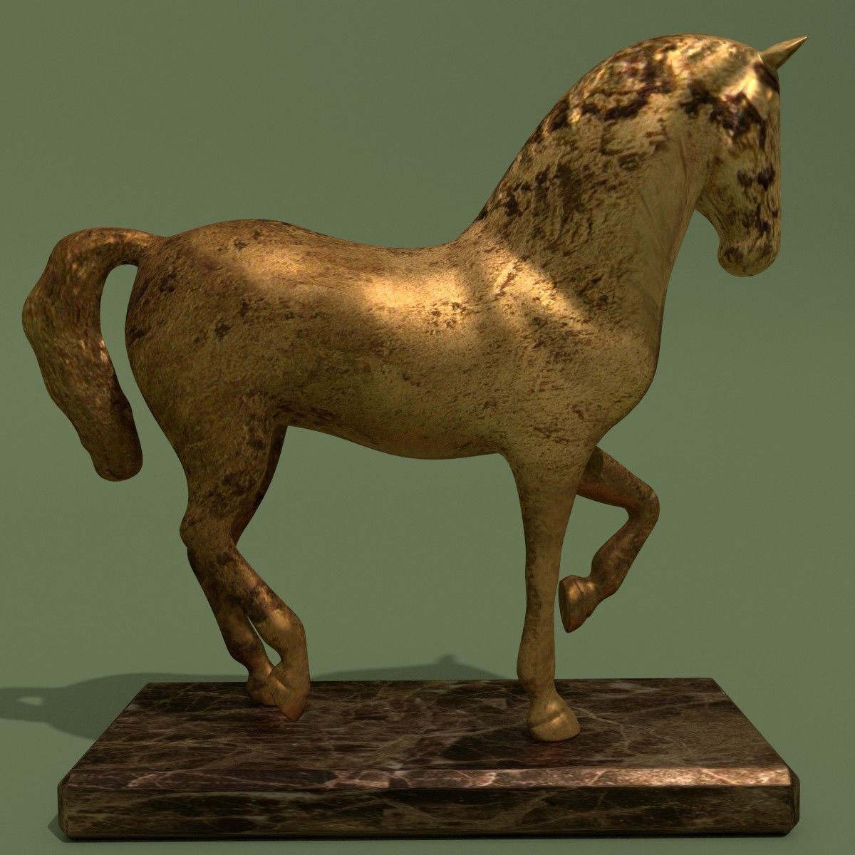 MISC Horse Statuettes Collection 3D model_7