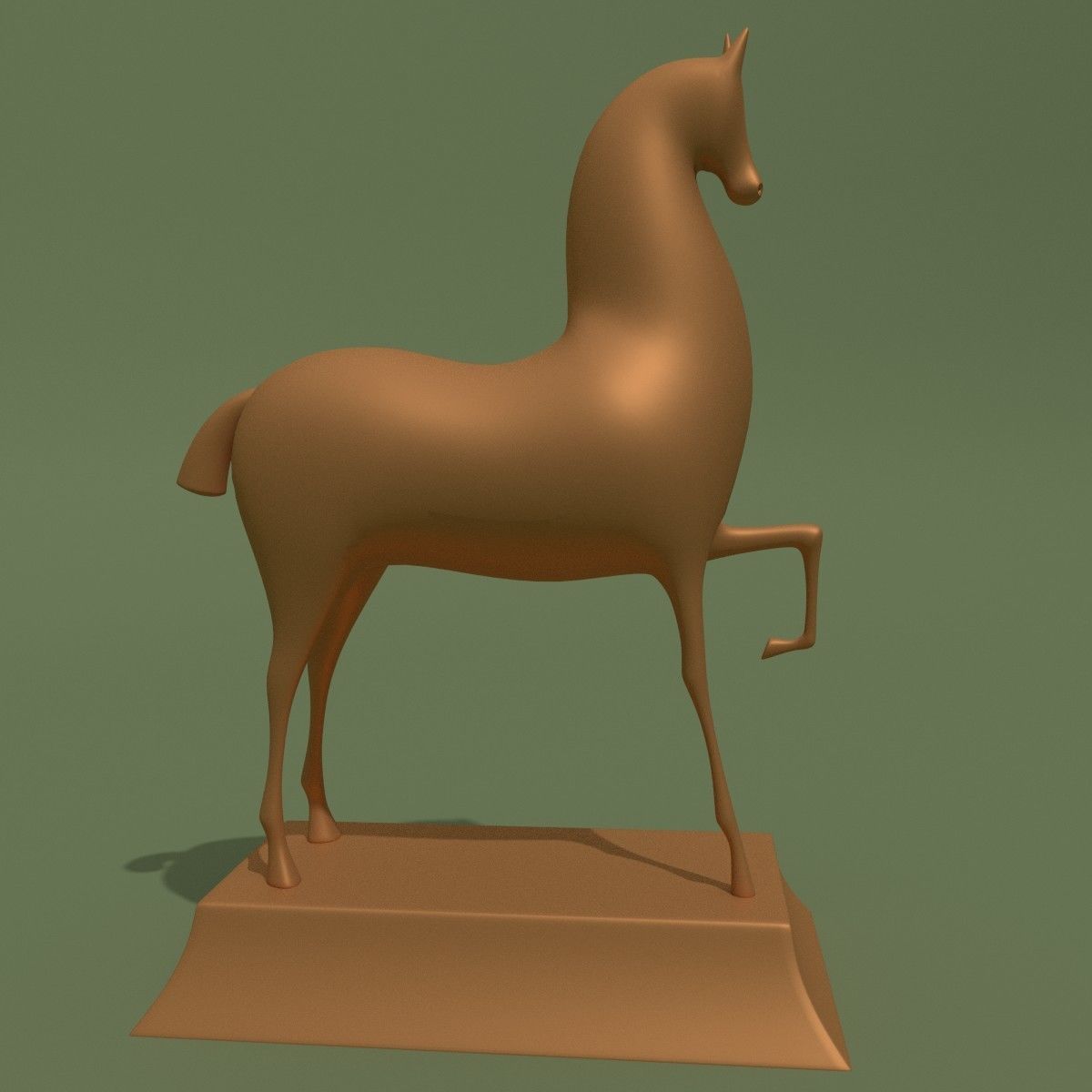 MISC Horse Statuettes Collection 3D model_2
