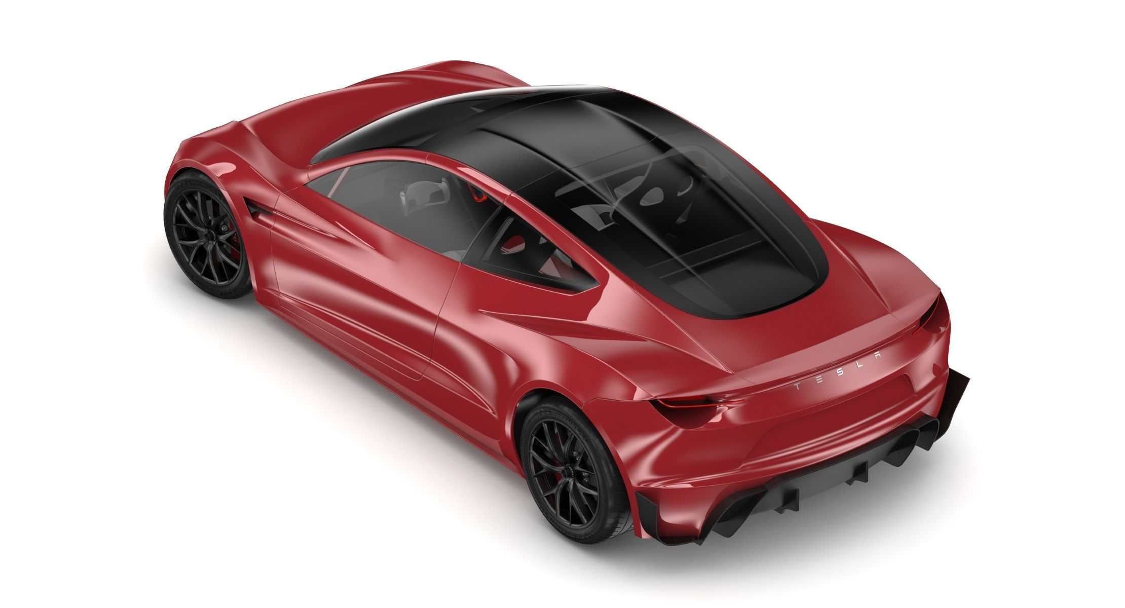 2020 Tesla Roadster Red Multi-Coat 3D model_4