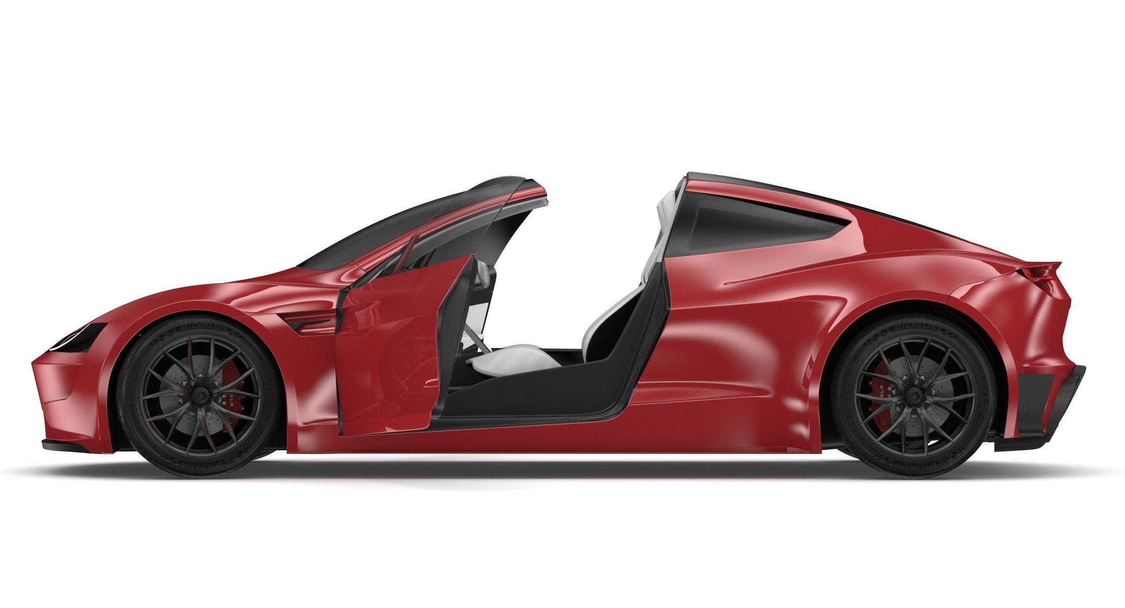 2020 Tesla Roadster Red Multi-Coat 3D model_9