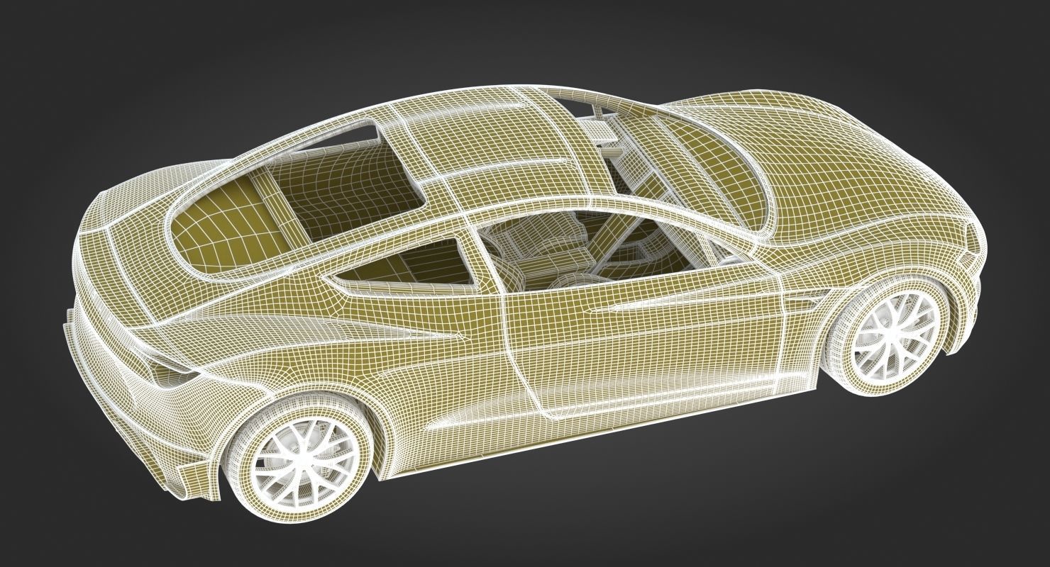 2020 Tesla Roadster Red Multi-Coat 3D model_23