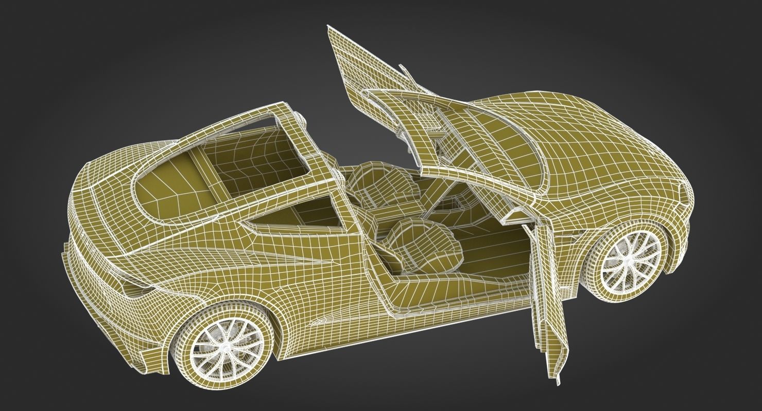 2020 Tesla Roadster Red Multi-Coat 3D model_30