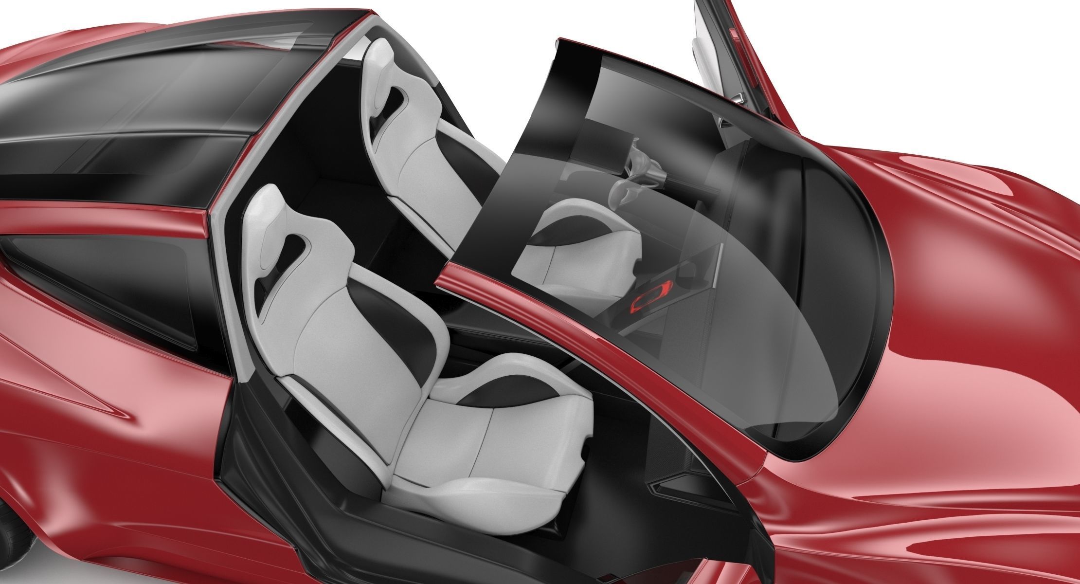 2020 Tesla Roadster Red Multi-Coat 3D model_17