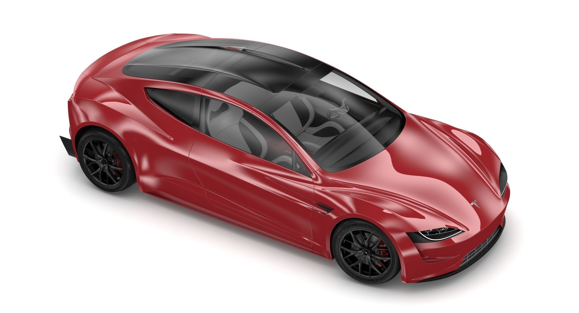 2020 Tesla Roadster Red Multi-Coat 3D model_8