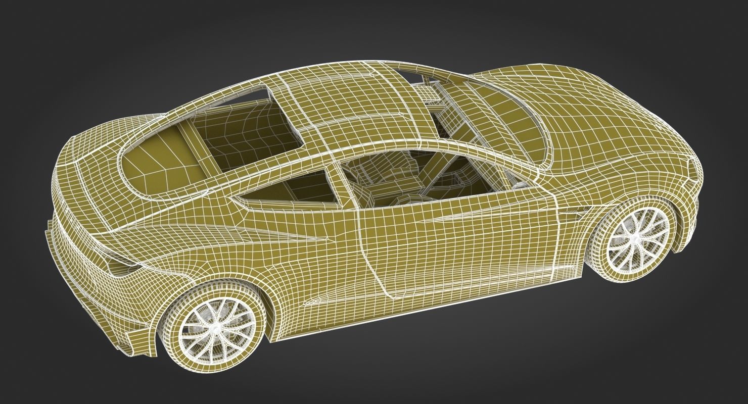 2020 Tesla Roadster Red Multi-Coat 3D model_24