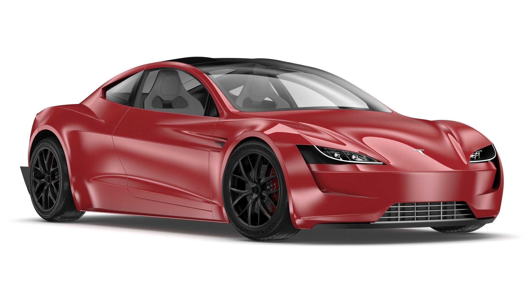 2020 Tesla Roadster Red Multi-Coat 3D model_2