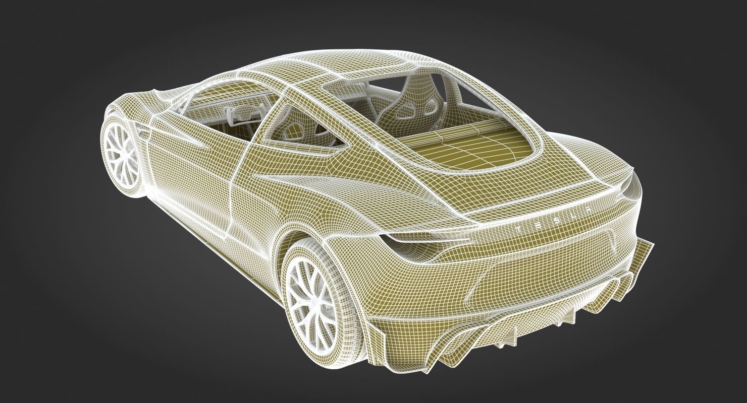 2020 Tesla Roadster Red Multi-Coat 3D model_28